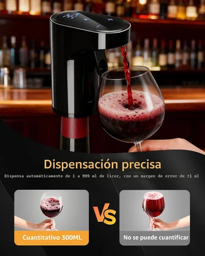 Miniatura 4 de Regalo para el Día del Padre Suministro para fiesta de vista de la Copa del Mundo, decantador de vino eléctrico 5 en 1 y dispensador inteligente