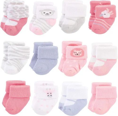 Miniatura 46 de Hudson Baby - Calcetines de algodón para bebés recién nacidos y Terry para niñas bebés