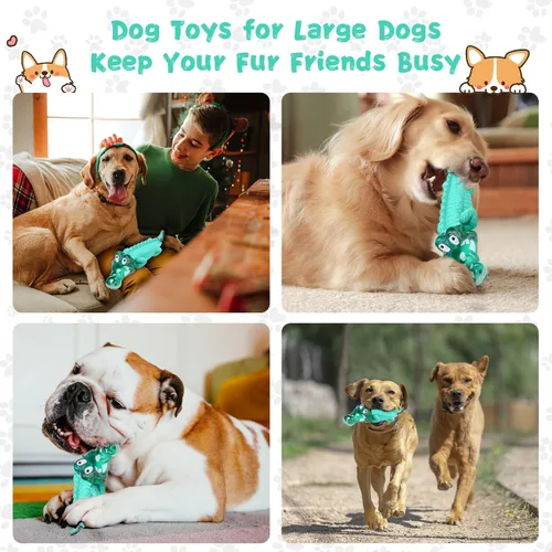 Miniatura 5 de Fuufome Juguetes para Masticación de Perros Grandes para Masticadores Agresivos: Juguete para Perros Casi Indestructible para Mantenerlos Ocupados