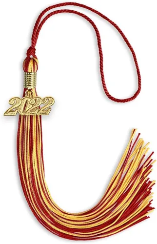 Miniatura 302 de Endea Graduation - Borla de doble color mixto con fecha dorada (negro/dorado antiguo, 2021)