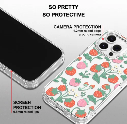 Miniatura 4 de MOSNOVO - Funda para iPhone 14 Pro Max, protección Buffertech de grado militar contra caídas (6.6 pies), antidesprendimiento, poliuretano Claro