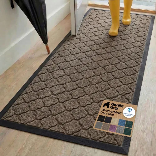 Miniatura 86 de Gorilla Grip - Tapete WeatherMax todoterreno 100% impermeable, caucho natural, resistente a manchas y decoloración, perfil bajo, interior y Grafito