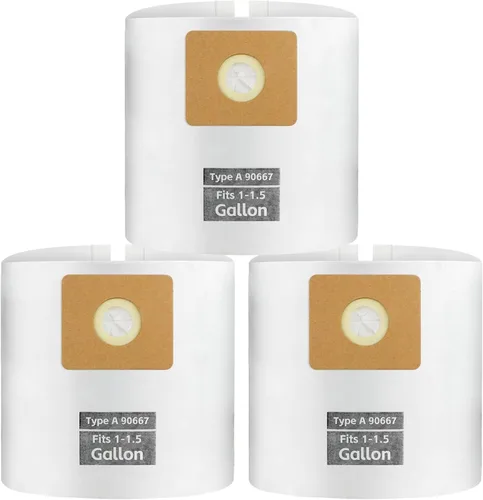 Juego de 3 bolsas de filtro para aspiradora de preferencia de 1-1.5 galones, ALYYDBG tipo A 90667 9066700 9066733 Bolsas de colección de alta