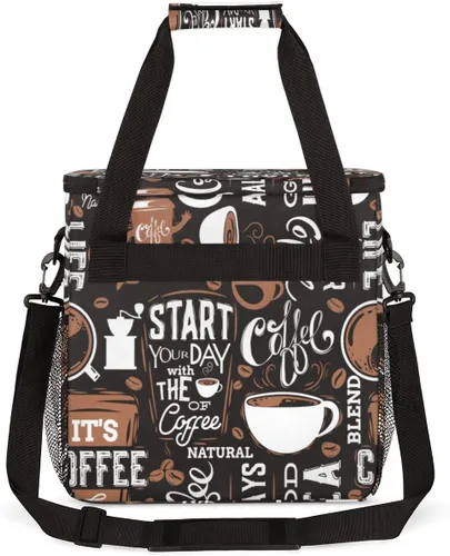 Miniatura 5 de cfpolar Bolsa de almacenamiento para cafetera, impermeable, bolsa organizadora de viaje, compatible con K-Mini o K-Mini Plus, y adecuada para otros