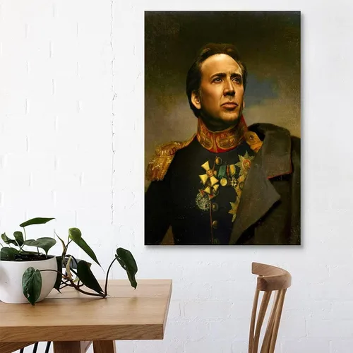 Miniatura 3 de MMIXIANG Nicolas - Póster de jaula decorativa, lienzo para pared, para sala de estar, dormitorio, 08 x 12 pulgadas