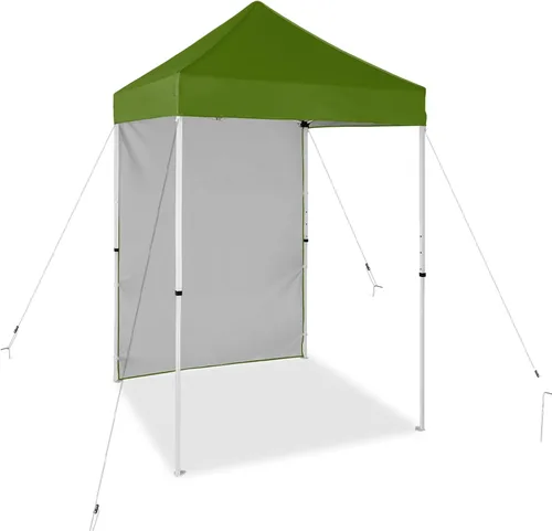 Miniatura 21 de EAGLE PEAK Toldo instantáneo de 5 x 5 con paneles de pared de 4 lados, pequeña tienda de campaña portátil desplegable con bolsa de transporte