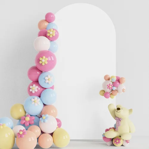 Miniatura 31 de Soporte de arco de boda Putros de 7.2 pies beige con forro de spandex ajustado y parte superior redonda Chiara para cubrir soportes de telón