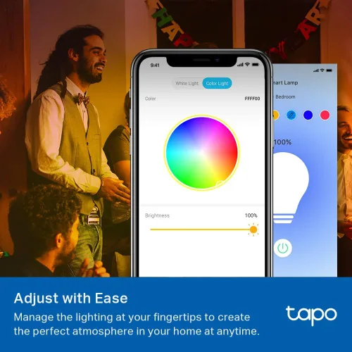 Miniatura 3 de Tapo TP-Link - Bombillas inteligentes, 16M colores RGBW, regulables, configuración sin frustraciones de Alexa, A19, equivalente a 60W, CRI>90 de 800
