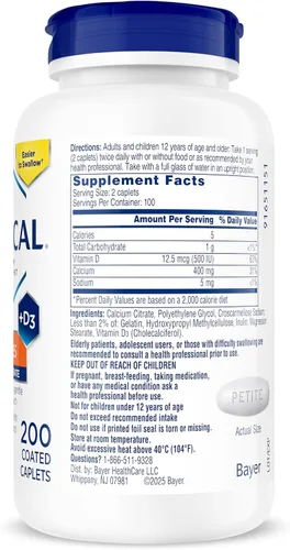 Miniatura 8 de Citracal Liberación Lenta - Calcio 1200 mg con Vitamina D3, Magnesio, Suplemento de Calcio, Apoyo para la Salud Ósea, Tomar Una Vez al Día