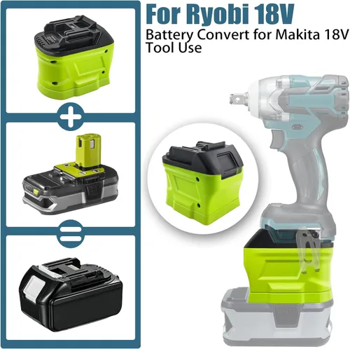Miniatura 3 de ZDTZ Adaptador de batería para Ryobi 18V a para Makita BL18 Batería, para Ryobi 18V Batería P107 P108 Convertir para Makita 18 V Herramientas