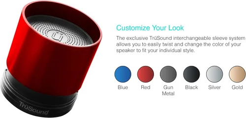 Miniatura 7 de TruSound - Altavoz Bluetooth inalámbrico portátil, mini altavoz Bluetooth con micrófono, altavoz de subwoofer fuerte, altavoz portátil