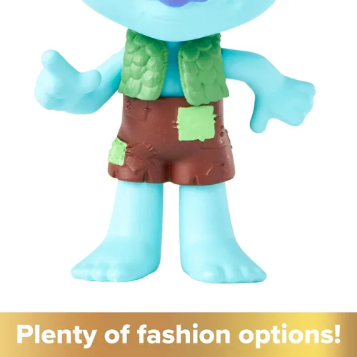 Miniatura 4 de Mattel DreamWorks Trolls Band Together Branch - Muñeca pequeña con traje extraíble y pelo de felpa, juguetes inspirados en la película