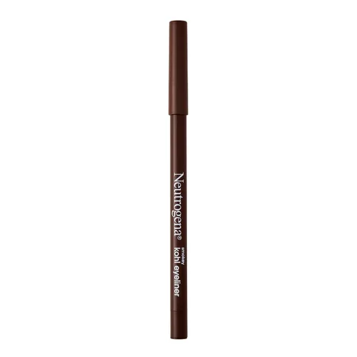 Neutrogena Smokey Kohl Delineador de ojos con vitamina E antioxidante, resistente al agua y de deslizamiento suave, marrón oscuro, 0.014 onzas 30
