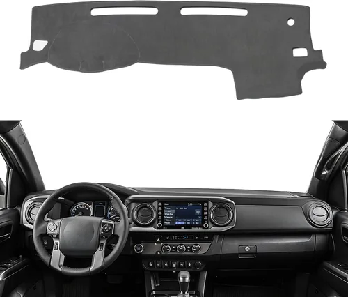 Miniatura 8 de Funda para salpicadero Alfombrilla personalizada para consola central interior Compatible con Toyota Tacoma 2016-2023 Funda para salpicadero