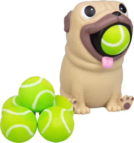 Miniatura 10 de Hog Wild Juguete Lanzador de Pelotas Alce - Relleno de Media Navideña Incluye 4 Pelotas de Espuma Suave - Aprieta para Lanzar Pelotas con Aire hasta