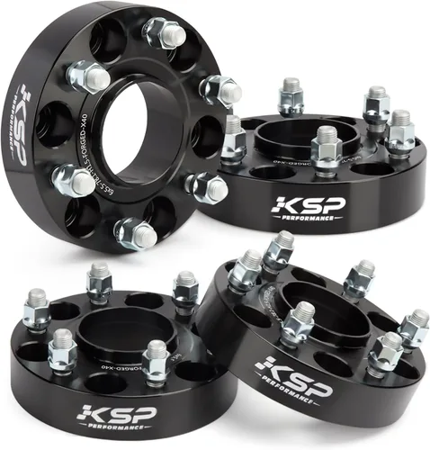Espaciadores de rueda KSP 6X5.5 para Silverado Sierra, 1.5" (38 mm) Espaciadores forjados reales con 78.1 mm de perforación de buje M14x1.5 Tacos