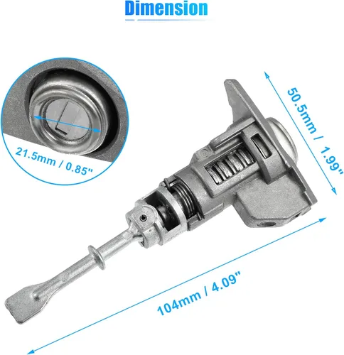 Miniatura 7 de X AUTOHAUX 1 juego de cilindros de bloqueo de puerta delantera con 2 llaves para Hyundai Elantra 2011-2016 1.8L 2.0L lado del conductor izquierdo