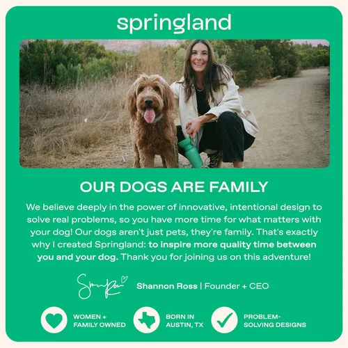 Miniatura 7 de Springer by Springland Botella de agua para perro, dispensador de botellas de agua portátil de viaje para perros, regalo para perros visto
