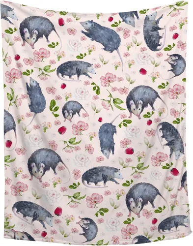 Miniatura 16 de Manta de zarigüeya personalizada Regalo ultrasuave de «Just A Girl Who Loves Opossums» para niñas, decoración divertida para el hogar de animales