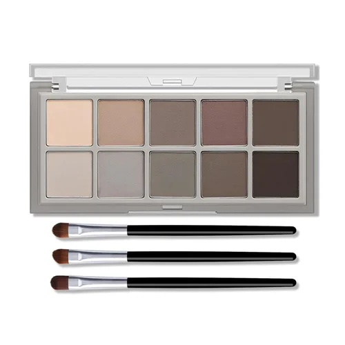 Miniatura 11 de KYDA Paleta de sombra de ojos Netural Nude de 5 colores con pincel, sombra de ojos marrón mate, paleta de ojos mate, regalo de maquillaje de ojos