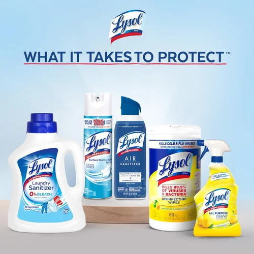 Miniatura 6 de Lysol Aerosol desinfectante, suministros de limpieza esenciales para el hogar, aerosol multiusos para habitaciones, aerosol desinfectante