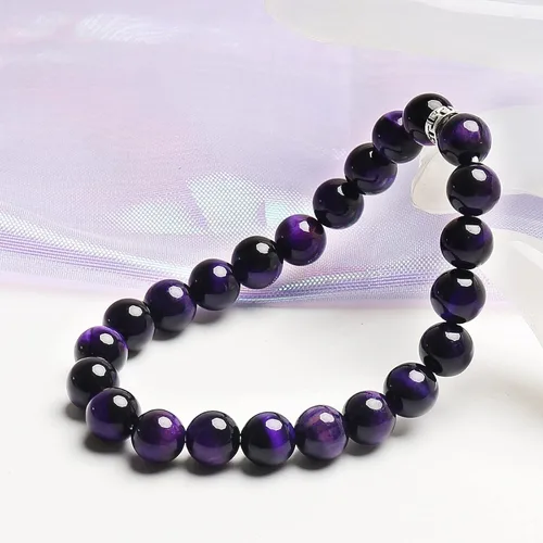 Miniatura 3 de BONNY BOXX Pulsera de piedras preciosas curativas naturales, pulsera de piedra semipreciosa de 0.315in para hombres y mujeres, joyería de cristal