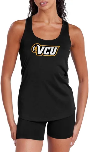 Miniatura 327 de Camiseta deportiva sin mangas oficial de NCAA Collegiate para mujer, con espalda cruzada, colección con logotipo primario