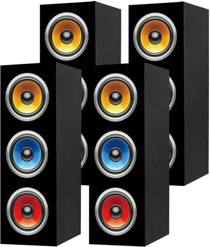 Miniatura 7 de 4 cajas de golosinas retro Boombox – Decoración de fiesta musical de los años 80 y 90, centro de mesa de neón Hip Hop de 17 x 6 x 6 pulgadas