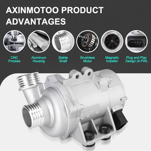 Miniatura 3 de Reemplazo de la bomba de agua del motor eléctrico para B-MW Z4 X3 X5 128i 325i 328i 330i 525i 528i 3.0L L6 2006 2007 2008 2009 2010 2011 2012