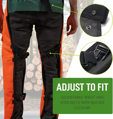 Miniatura 3 de MGP SUPPLY Apron Style Chainsaw Chaps with Pocket & Adjustable Waist Lightweight Class B Protective Safety Equipment