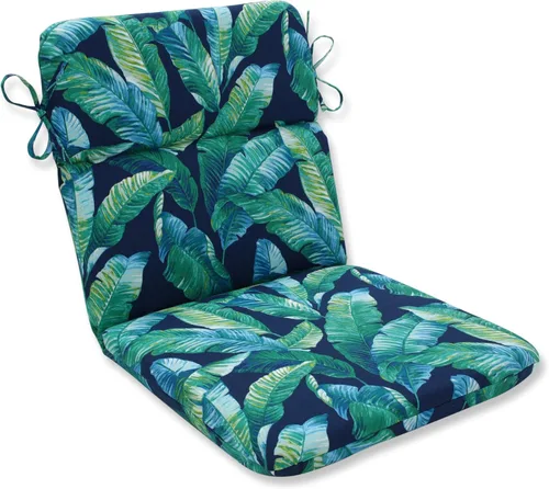 Miniatura 3 de Pillow Perfect Tropic Botanical - Juego de 1 cojín para silla con respaldo dividido para interiores y exteriores, con lazos, 1 unidad, 40.5 x 21