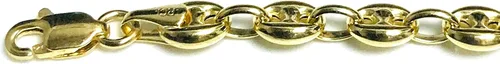 Miniatura 3 de Pulsera para hombre de oro amarillo de 14 quilates 0185in 10 pulgadas