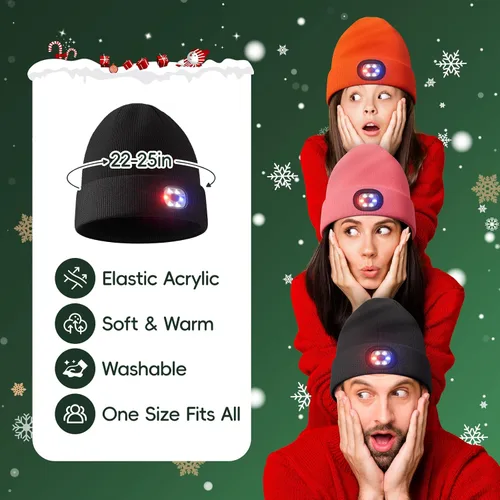 Miniatura 4 de Gorro unisex con la luz, regalos para hombres, mujeres, marido y él