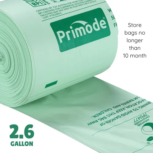 Miniatura 3 de Bolsas de compost, bolsas de basura compostables de 2.6 galones, bolsas compostables pequeñas de 300 unidades para contenedor de encimera extra