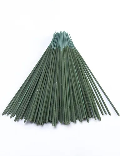 Miniatura 9 de 100 piezas de tallo floral de plástico de 7.87 pulgadas/7.9 in, varillas de flores artificiales, accesorios para hacer alambre, manualidades, ramo