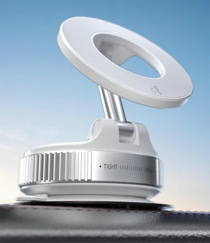 Miniatura 12 de Cargador inalámbrico de 15 W, soporte magnético para teléfono de automóvil [ventosa al vacío] Soporte de automóvil ajustable y plegable de 360°