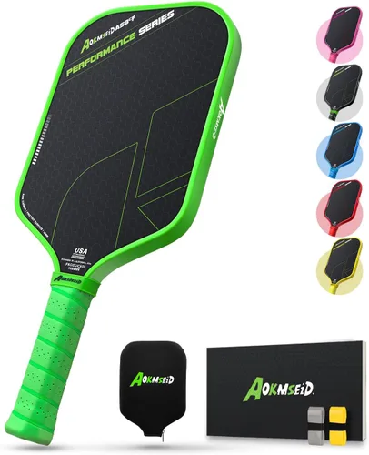 Miniatura 15 de AKS Performance Series Pickleball Paddles Set - Toray T700 Raw Carbon Fiber Pickleball Paddle with Friction Surface, 16mm Powerful Polymer Core