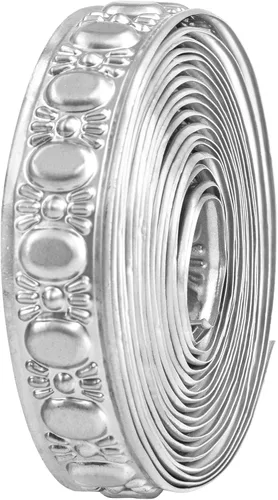 Miniatura 2 de CraftyCrocodile Cinta de metal para manualidades de decoración, ribete plateado decorativo para manualidades, 0.8 pulgadas, 3 yardas de largo