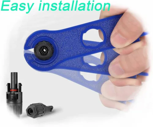 Miniatura 5 de Conector solar Y, cable paralelo de rama en Y, adaptador de conector solar 1 a 2 macho hembra, 10AWG 45A impermeable IP68 40CM cable, para paneles