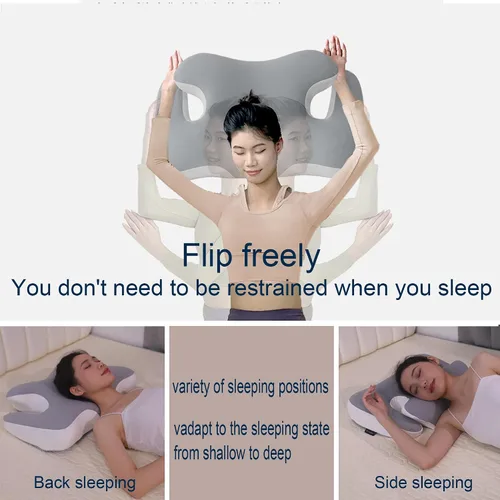 Miniatura 5 de Almohadas de espuma viscoelástica, almohada para dormir de lado, almohada para aliviar el dolor de cuello, almohada cervical cervical, almohada