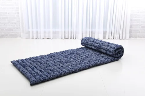 Miniatura 4 de Leewadee - Colchón plegable - Futón japonés enrollable -Alfombra de tatami triple pliegue - Cama de piso para invitados - Colchón de camping