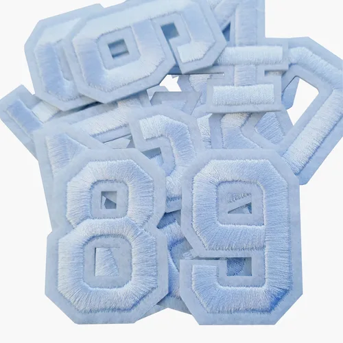Bfuee 30 parches de números para planchar, apliques de números bordados del 0 al 9, parches de números para ropa, vestido, sombrero, calcetines,