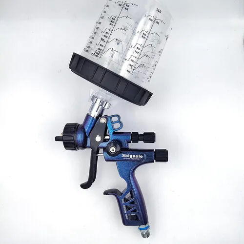 Miniatura 4 de Pistola HVLP 6800B de 1.3mm sin taza de lavado y adaptador, herramienta de pintura para automóviles, pistola de pintar en aerosol, aerógrafo de baja