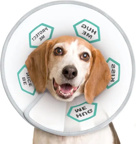 Miniatura 13 de Supet - Collar de cono para perro ajustable después de la cirugía, collar y cono de recuperación para mascotas cómodo y práctico, para perros