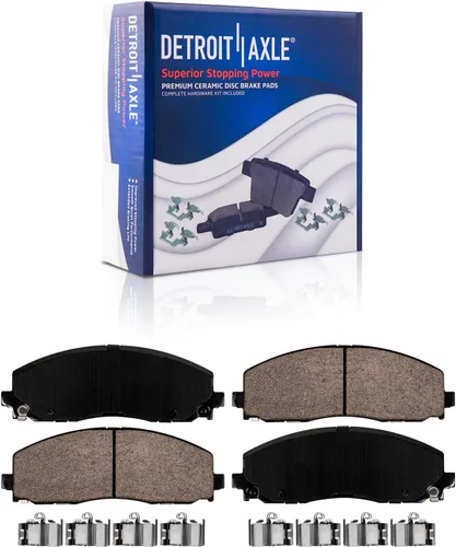 Miniatura 93 de Detroit Axle - Pastillas de freno traseras para Honda Odyssey 2011-2017 Pilot 2007-2013 MDX 2010-2013 ZDX 2010-2013 Pastillas de freno de cerámica