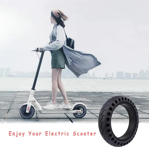 Miniatura 4 de Z-FIRST Llantas sólidas de 8.5 pulgadas para scooter eléctrico, neumáticos de repuesto de 8-1/2 pulgadas, neumáticos delanteros o traseros de panal