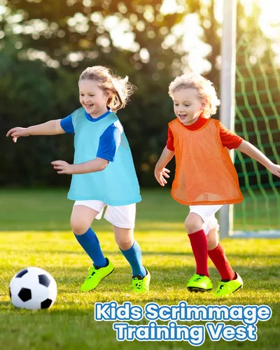 Miniatura 3 de Pasimy 36 unidades de centavos para jóvenes deportes fútbol práctica Jersey niños baloncesto adultos fútbol hockey pinnies Scrimmage camisetas
