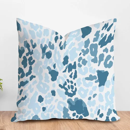 Miniatura 123 de ArogGeld Funda de almohada para sofá, guepardo y leopardo, estampado de leopardo, funda de cojín decorativa de granja para sala de estar