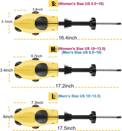 Miniatura 6 de eachway - Estirador de zapatos para hombre y mujer, ajusta el largo y ancho del calzado, para tallas de hombre de EE. UU. de 10 a 13.5