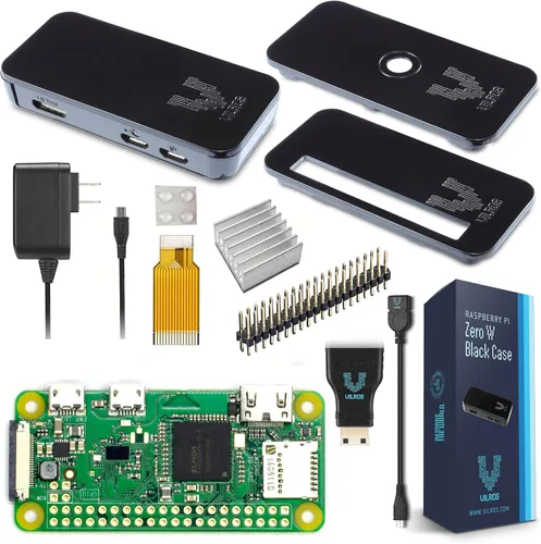 Miniatura 9 de Raspberry Pi Zero W Basic Starter Kit - Incluye placa Pi Zero W, fuente de alimentación y estuche multiusos (caja de plástico transparente)